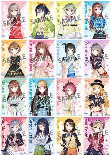 キャスト複製サイン&コメント入りL判ブロマイド(全16種)