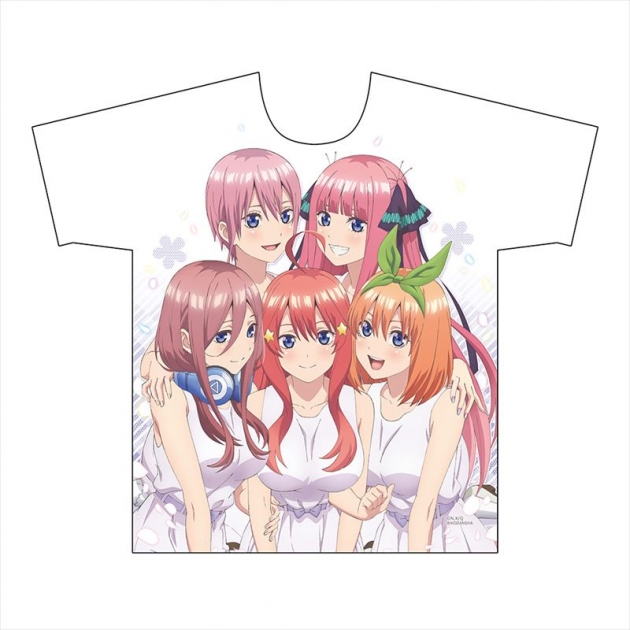 グッズ Tシャツ 五等分の花嫁 フルグラフィックtシャツ 集合 Mサイズ ゲーマーズ キャラクターグッズ商品の総合通販