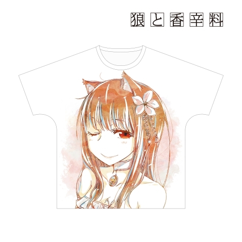 グッズ Tシャツ 狼と香辛料 ホロ Ani Art フルグラフィックtシャツユニセックス サイズ L ゲーマーズ キャラクターグッズ商品の総合通販