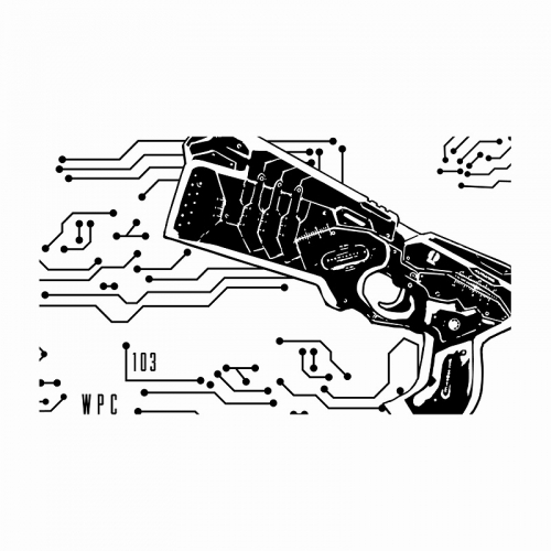 グッズ Tシャツ Psycho Pass サイコパス ドミネーター 箔プリント Tシャツ メンズ サイズ L ゲーマーズ キャラクターグッズ商品の総合通販