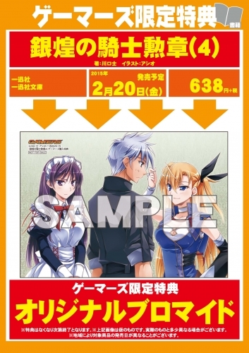 小説 銀煌の騎士勲章 4 ゲーマーズ 書籍商品の総合通販