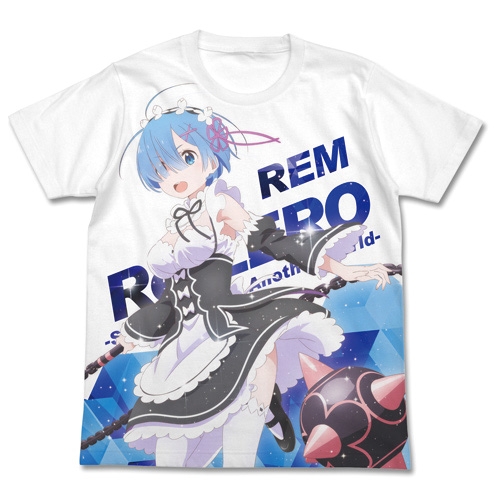 グッズ Tシャツ Re ゼロから始める異世界生活 レムとモーニングスター フルグラフィックtシャツ White Xl ゲーマーズ キャラクターグッズ 商品の総合通販