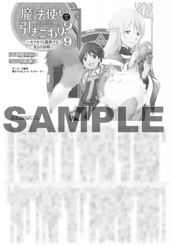 小説 魔法使いで引きこもり 9 モフモフと謳歌する友との休暇 ゲーマーズ 書籍商品の総合通販