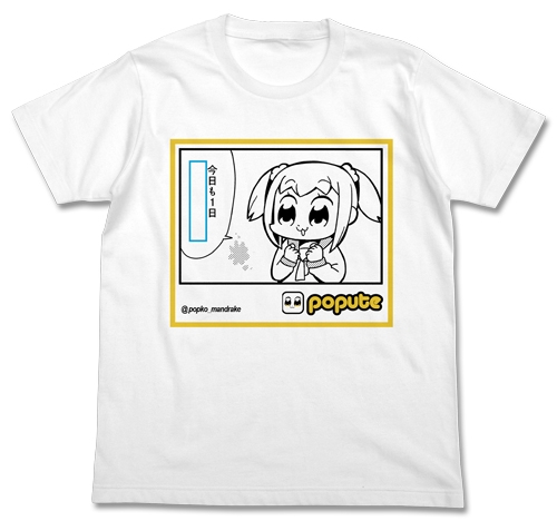 グッズ Tシャツ ポプテピピック ポプ子の持病 Tシャツ White M ゲーマーズ キャラクターグッズ商品の総合通販