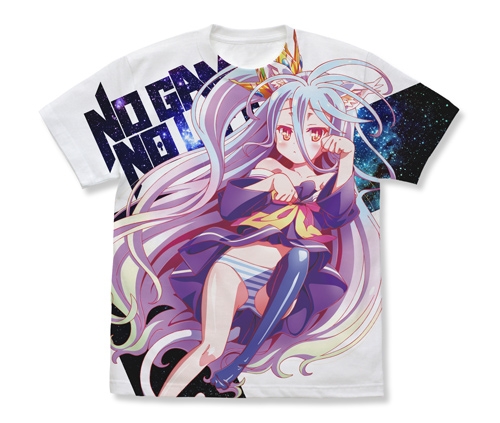 グッズ Tシャツ ノーゲーム ノーライフ 白 ねこみみver フルグラフィックtシャツ White L ゲーマーズ キャラクターグッズ商品の総合通販