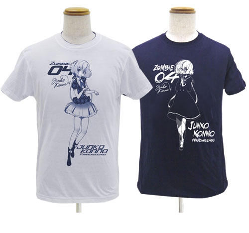 グッズ Tシャツ ゾンビランドサガ 紺野純子 リバーシブルtシャツ White Navy L ゲーマーズ キャラクターグッズ商品の総合通販