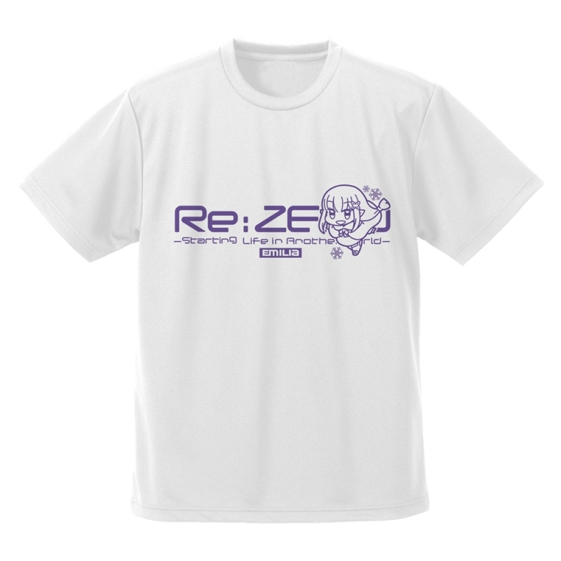 【グッズ-Tシャツ】Re:ゼロから始める異世界生活 エミリア ドライTシャツ デフォルメVer./WHITE-M