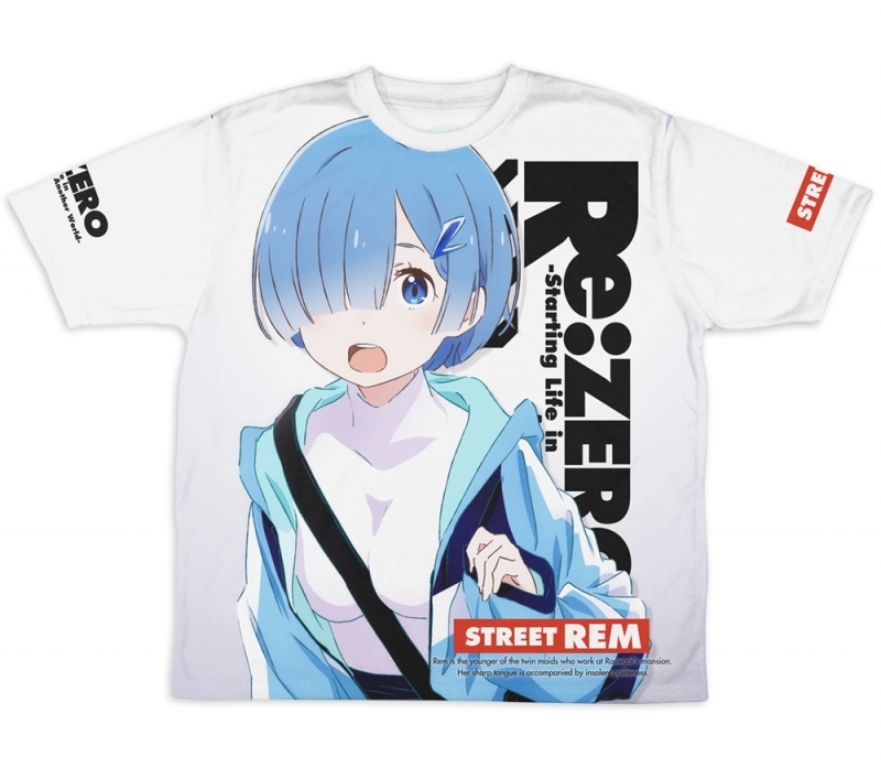 グッズ Tシャツ Re ゼロから始める異世界生活 レム 冷感両面フルグラフィックtシャツ ストリートファッションver Xl ゲーマーズ キャラクターグッズ商品の総合通販
