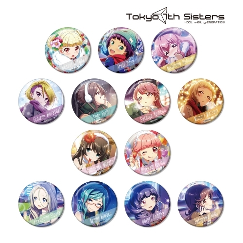 グッズ バッチ Tokyo 7th シスターズ トレーディング カードイラスト 缶バッジ Vol 2 Ver B 再販 ゲーマーズ キャラクターグッズ商品の総合通販