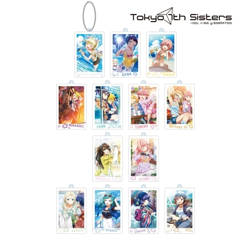 グッズ キーホルダー Tokyo 7th シスターズ トレーディング カードイラスト アクリルキーホルダー Ver B 再販 ゲーマーズ キャラクターグッズ商品の総合通販