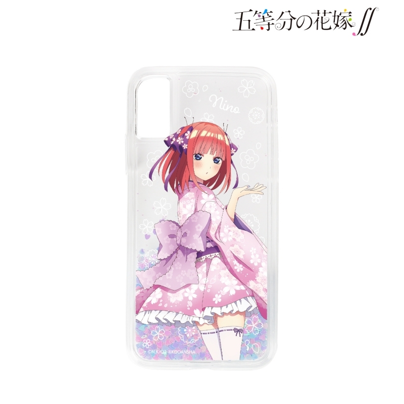 グッズ 携帯グッズ 五等分の花嫁 描き下ろしイラスト 二乃 桜和装ver グリッターiphoneケース 対象機種 Iphone 6 6s 7 8 Se 第2世代 ゲーマーズ キャラクターグッズ商品の総合通販
