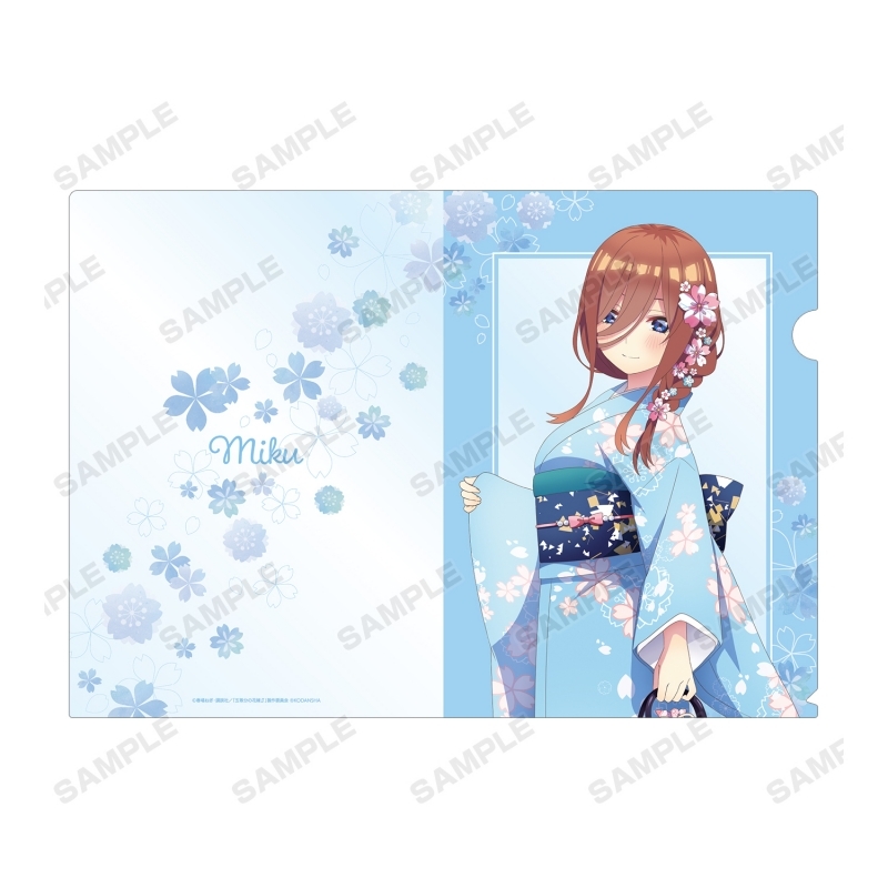 グッズ クリアファイル 五等分の花嫁 描き下ろしイラスト 三玖 桜和装ver クリアファイル ゲーマーズ キャラクターグッズ商品の総合通販