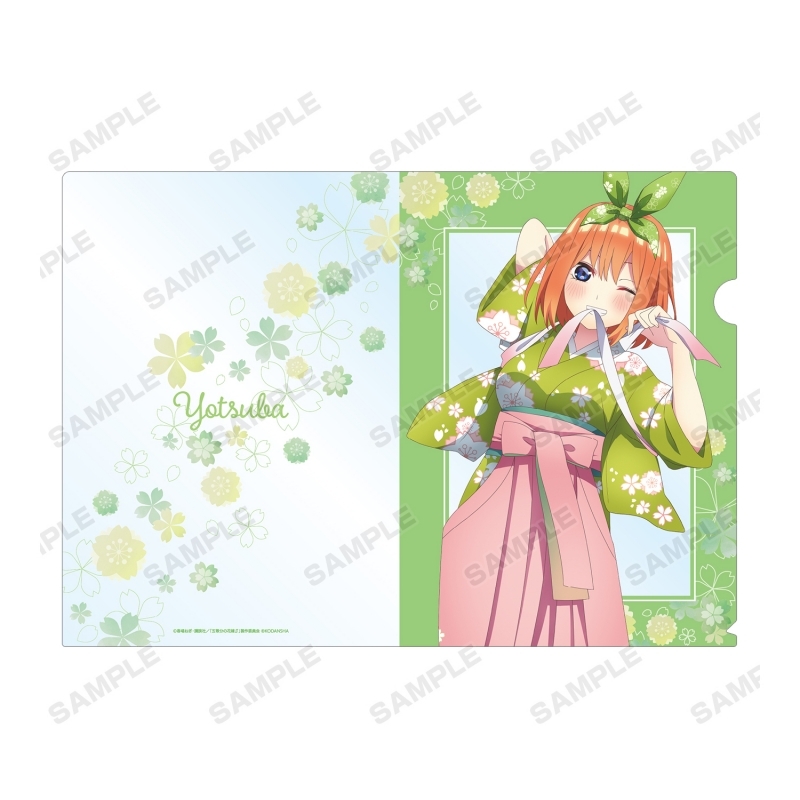 グッズ クリアファイル 五等分の花嫁 描き下ろしイラスト 四葉 桜和装ver クリアファイル ゲーマーズ キャラクターグッズ商品の総合通販