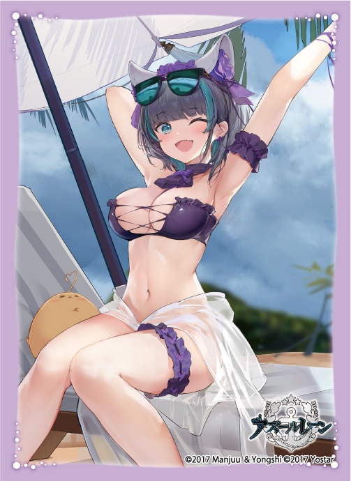 グッズ カードケース アズールレーン ブロッコリーキャラクタースリーブ チェシャー 水着ver ゲーマーズ キャラクターグッズ商品の総合通販