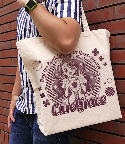 グッズ バッグ ヒーリングっど プリキュア キュアグレース ラージトート Natural ゲーマーズ キャラクターグッズ商品の総合通販