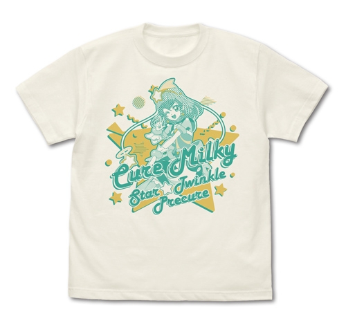 グッズ Tシャツ スター トゥインクルプリキュア キュアミルキー Tシャツ Vanilla White Xl ゲーマーズ キャラクターグッズ 商品の総合通販