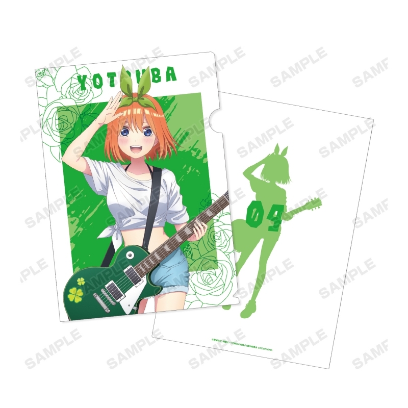 グッズ クリアファイル 五等分の花嫁 描き下ろしイラスト 中野四葉 ギター演奏ver クリアファイル ゲーマーズ キャラクターグッズ商品の総合通販