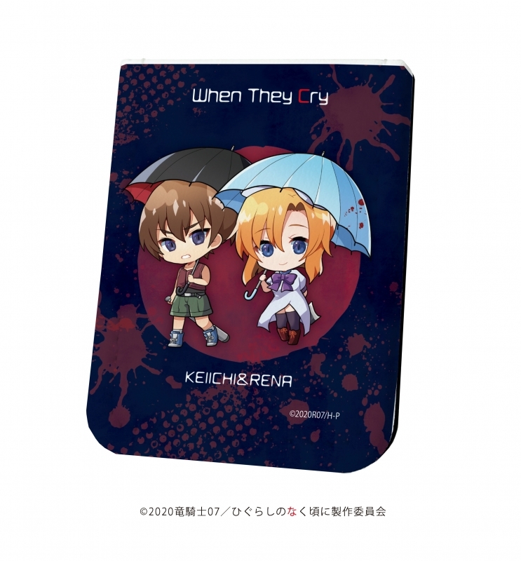 グッズ 文房具 ひぐらしのなく頃に業 レザーフセンブック 04 前原圭一 竜宮レナ 梅雨ver ミニキャラ ゲーマーズ キャラクターグッズ商品の総合通販