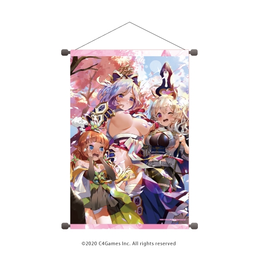 グッズ タペストリー 放置少女 百花繚乱の萌姫たち B2縦タペストリー01 集合デザイン 春ver ゲーマーズ キャラクターグッズ商品の総合通販