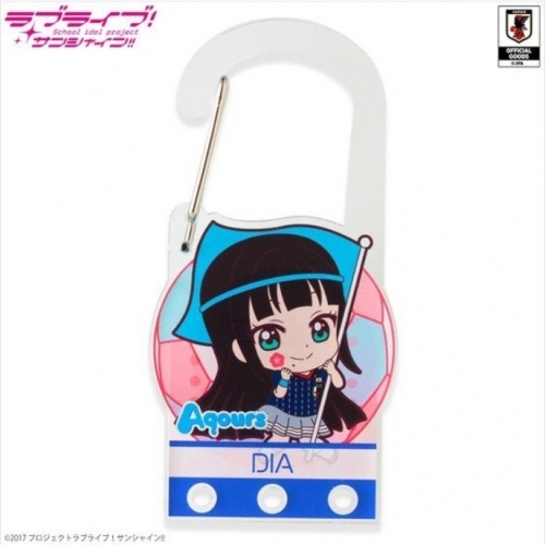 グッズ キーホルダー ラブライブ サンシャイン アクリルカラビナ 黒澤ダイヤ サッカー日本代表ver ゲーマーズ キャラクターグッズ商品の総合通販