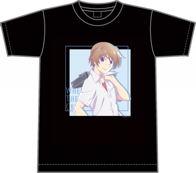 グッズ Tシャツ ひぐらしのなく頃に 卒 Tシャツ 前原圭一 M ゲーマーズ キャラクターグッズ商品の総合通販