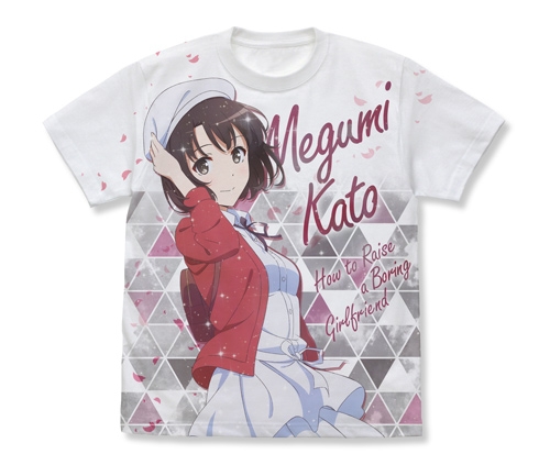 グッズ Tシャツ 冴えない彼女の育てかた Fine 加藤恵 描き下ろし フルグラフィックtシャツ White M ゲーマーズ キャラクターグッズ 商品の総合通販