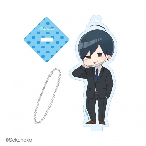 グッズ キーホルダー ほむら先生はたぶんモテない 台座付きアクリルキーチェーン スーツ ゲーマーズ キャラクターグッズ商品の総合通販