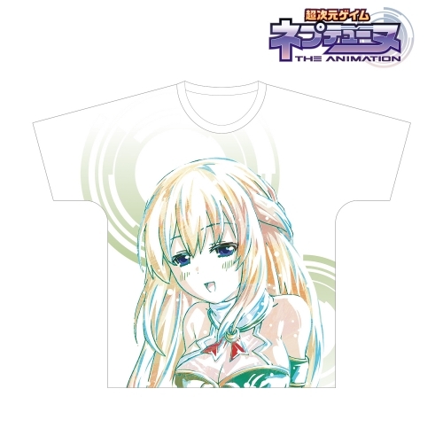 グッズ Tシャツ 超次元ゲイム ネプテューヌ ベール グリーンハート Ani Art フルグラフィックtシャツユニセックス サイズ S ゲーマーズ キャラクターグッズ商品の総合通販