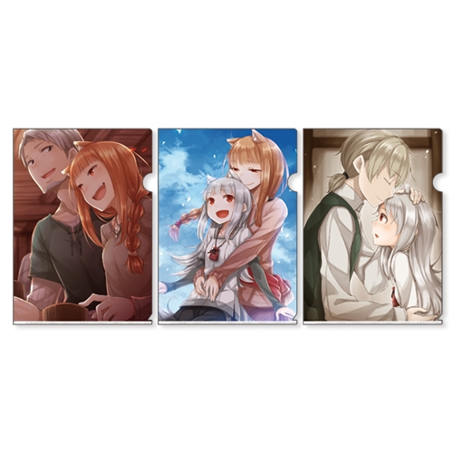 グッズ クリアファイル 狼と香辛料 狼と羊皮紙 クリアファイル3枚セット ゲーマーズ キャラクターグッズ商品の総合通販