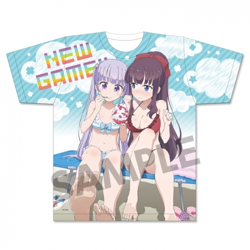 グッズ Tシャツ New Game フルグラフィックtシャツ 青葉 ひふみ 水着ver Lサイズ ゲーマーズ キャラクターグッズ商品の総合通販