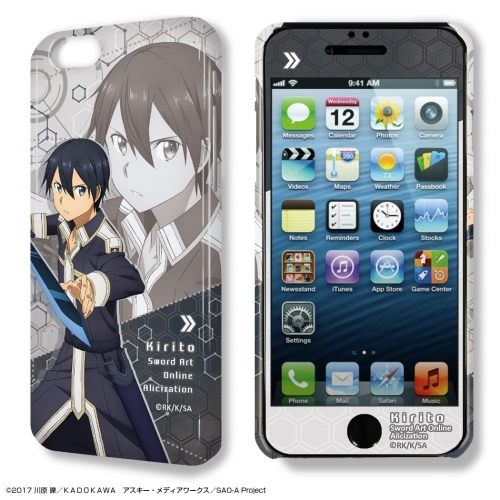 グッズ 携帯グッズ ソードアート オンライン アリシゼーション Iphone 6 6sケース 保護シート デザイン01 キリト ゲーマーズ キャラクターグッズ商品の総合通販
