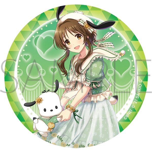 グッズ バッチ アイドルマスター シンデレラガールズ グリッター缶バッジ サンリオキャラクターズ 高森藍子 ゲーマーズ キャラクターグッズ商品の総合通販