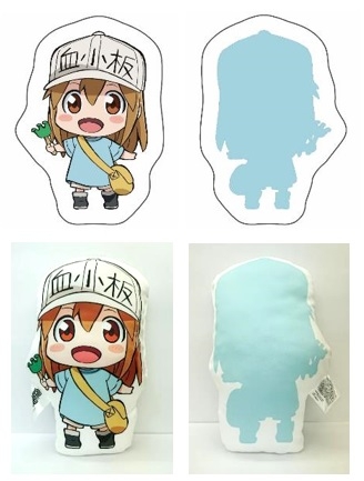 グッズ クッション はたらく細胞 ダイカットクッション 血小板 ゲーマーズ キャラクターグッズ商品の総合通販