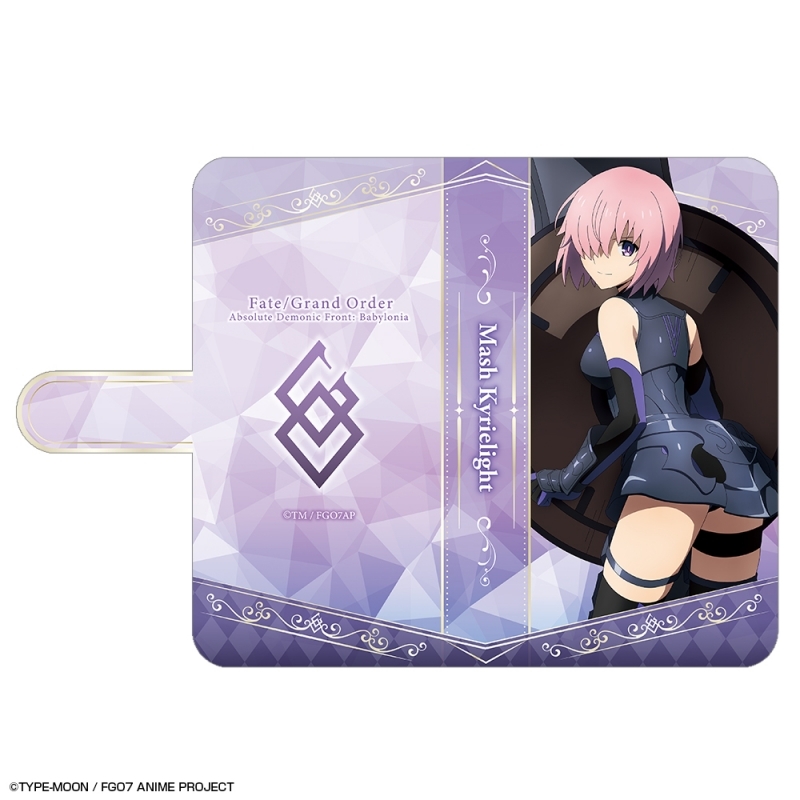 グッズ 携帯グッズ Fate Grand Order 絶対魔獣戦線バビロニア ブックスタイルスマホケース Lサイズ デザイン01 マシュ キリエライト ゲーマーズ キャラクターグッズ商品の総合通販