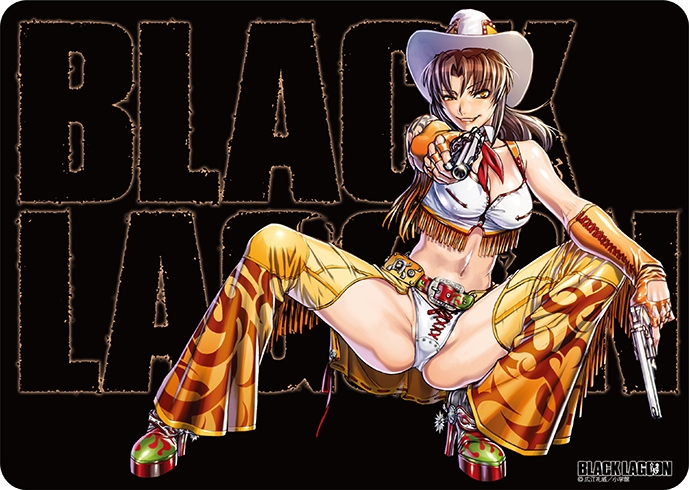 グッズ デスクマット Black Lagoon キャラクター万能ラバーマット レヴィ ウエスタンver ゲーマーズ キャラクターグッズ商品の総合通販