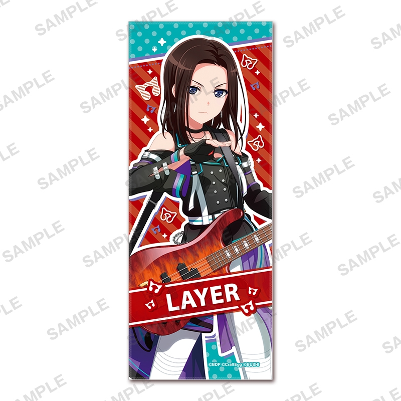 グッズ タオル バンドリ ガールズバンドパーティ フェイスタオル ver レイヤ ゲーマーズ キャラクターグッズ商品の総合通販