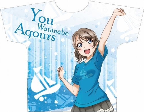 ラブライブ!サンシャイン!! フルグラフィックTシャツ 渡辺曜 アイコンTシャツver