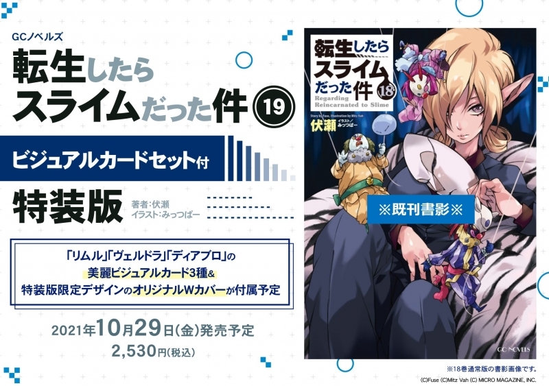 小説 転生したらスライムだった件 19 ビジュアルカードセット付特装版 ゲーマーズ 書籍商品の総合通販