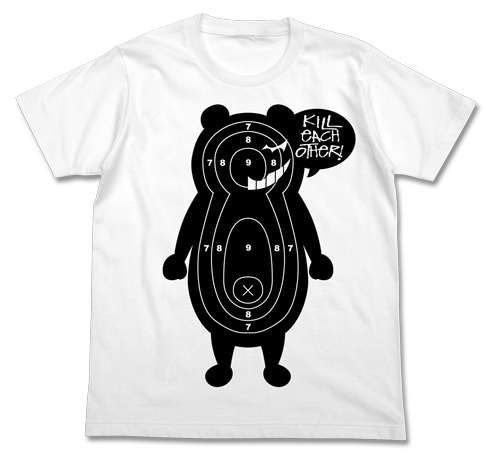 グッズ Tシャツ ダンガンロンパ 希望の学園と絶望の高校生 The Animation モノクマ ターゲット Tシャツ White S ゲーマーズ キャラクターグッズ商品の総合通販