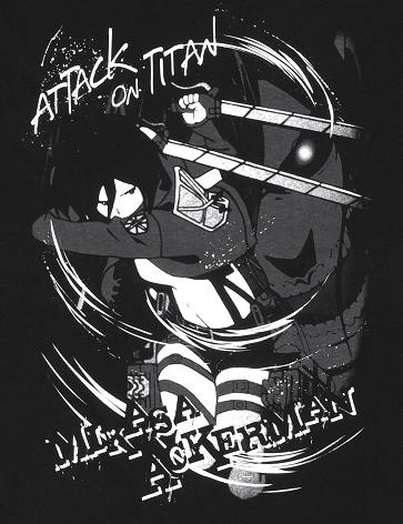 グッズ Tシャツ 進撃の巨人 Tシャツ ミカサ Attack On Titan 黒 L ゲーマーズ キャラクターグッズ商品の総合通販