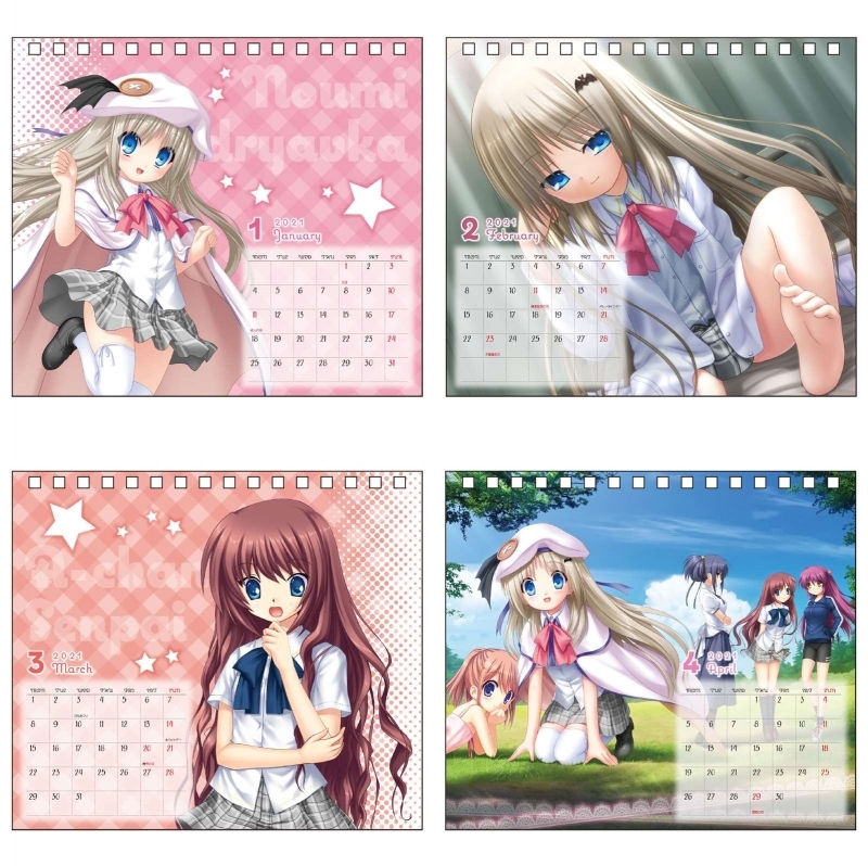 グッズ カレンダー クドわふたー デスクカレンダー ゲーマーズ キャラクターグッズ商品の総合通販