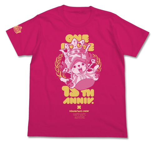 グッズ Tシャツ ワンピース アニメ放送15周年記念 チョッパー 15th Anniversary Tシャツ Tropical Pink L ゲーマーズ キャラクターグッズ商品の総合通販