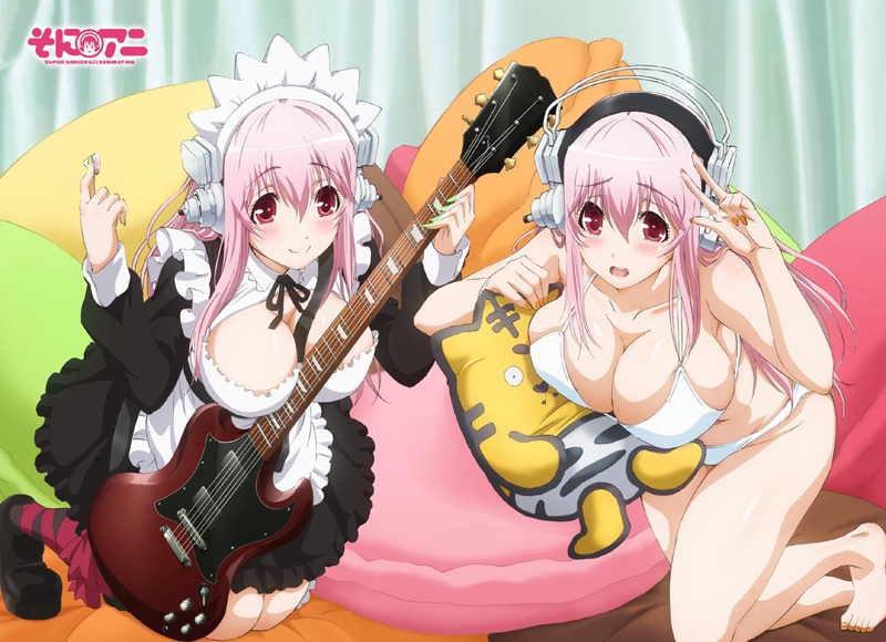 グッズ タオル そにアニ Super Sonico The Animation もふもふひざ掛け そに子 ゲーマーズ キャラクターグッズ商品の 総合通販