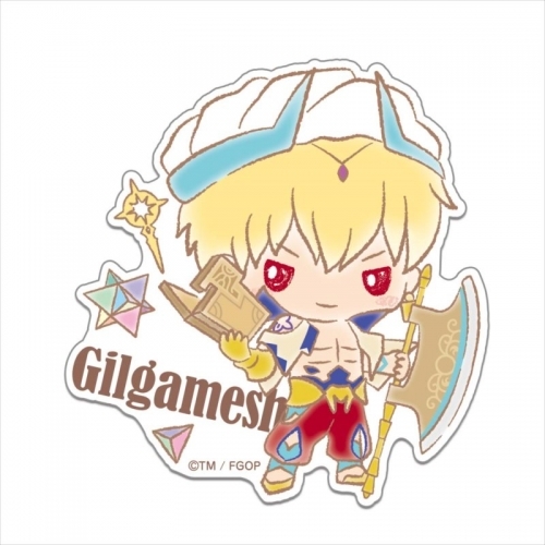 グッズ ステッカー Fate Grand Order By Sanrio ビッグダイカットステッカー キャスター ギルガメッシュ ゲーマーズ キャラクターグッズ商品の総合通販