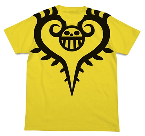 グッズ Tシャツ ワンピース トラファルガー ロー タトゥーtシャツ Yellow S ゲーマーズ キャラクターグッズ商品の総合通販