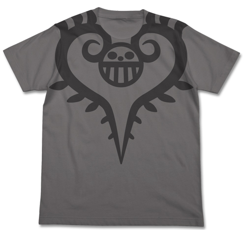 グッズ Tシャツ ワンピース トラファルガー ロー タトゥーtシャツ Medium Gray S ゲーマーズ キャラクターグッズ商品の総合通販