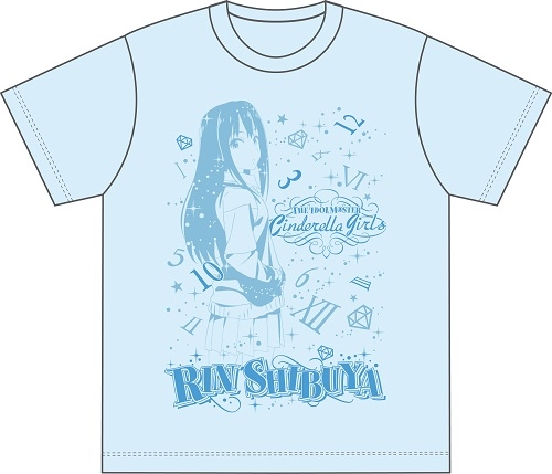 グッズ Tシャツ アイドルマスター シンデレラガールズ ジェルプリントtシャツ 渋谷凛 水色 S ゲーマーズ キャラクターグッズ商品の総合通販