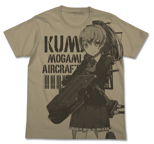 グッズ Tシャツ 艦隊これくしょん 艦これ 熊野改オールプリントtシャツ Sand Khaki M ゲーマーズ キャラクターグッズ商品の総合通販