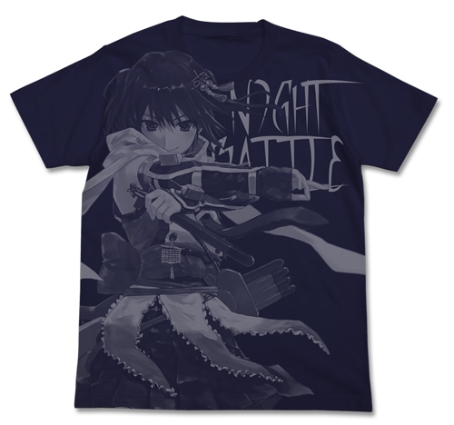グッズ Tシャツ 艦隊これくしょん 艦これ 川内改二オールプリントtシャツ Navy M ゲーマーズ キャラクターグッズ商品の総合通販