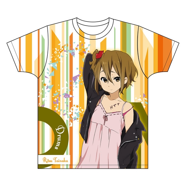 グッズ Tシャツ けいおん 全面フルカラープリントtシャツ 律 L ゲーマーズ キャラクターグッズ商品の総合通販